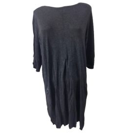   Női XL-es fekete finomkötött tunika, ruha - Marks & Spencer