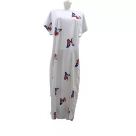 Női L-XL-es fehér pillangós ruha - Jane's - ÚJ