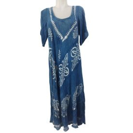   Női nagyméretű kék nyári lenge ruha - Nini - ÚJ (kis hibával)