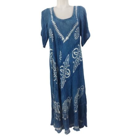 Női nagyméretű kék nyári lenge ruha - Nini - ÚJ (kis hibával)