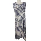 Női nagyméretű szürke batikolt hatású lenge ruha - WOW - ÚJ