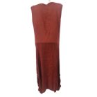 Női L-es barna-bordó lenge ujjatlan ruha - WOW - ÚJ