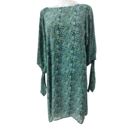 Női 3XL-es zöld paisley mintás ruha - Ertu