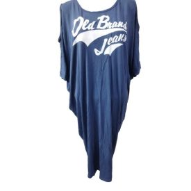 Női nagy méretű nyári lenge feliratos ruha 