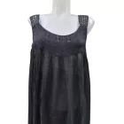 Női fekete könnyű nyári ruha, tunika, one size (kb 3XL-ig jó) - ÚJ
