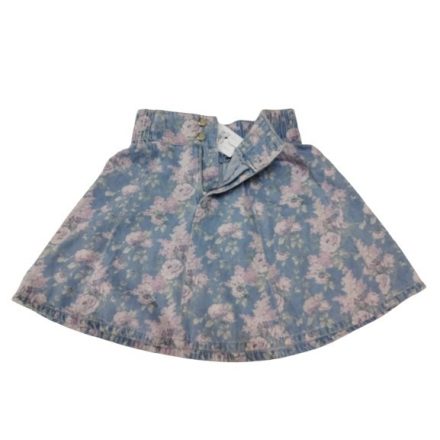 Női S-es kék virágos farmerszoknya - Tezenis - ÚJ