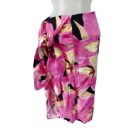 Női XS-es pink virágos lenes szoknya - H&M