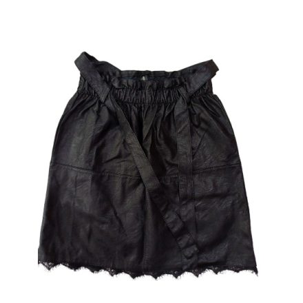 Női S-es fekete bőrhatású, puha műbőr elegáns szoknya - New Collection