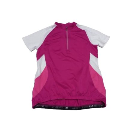 Női XL-es pink sportpóló, biciklis póló, hátul zsebes - Crivit