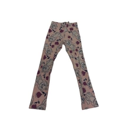 128-as rózsaszín bordás leggings - Marie cica - Disney
