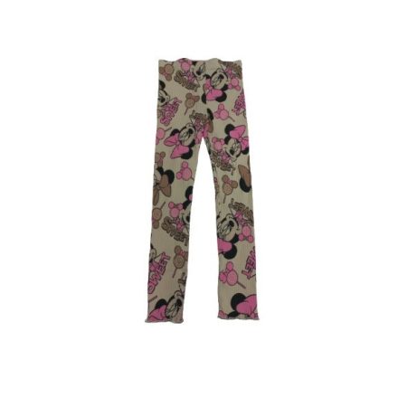 128-as vajszínű bordás leggings - Minnie egér - Disney