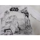 92-es fehér pamutfelső - Star Wars - H&M (kicsit foltos)