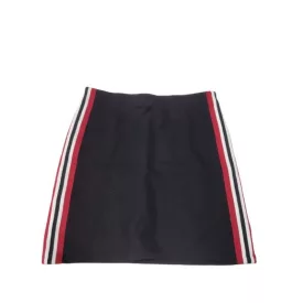   Női S-es fekete sztreccs szoknya, oldalán piros csíkkal - H&M