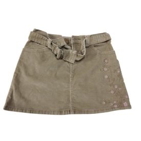 Női L-es drapp hímzett kord szoknya - Animal