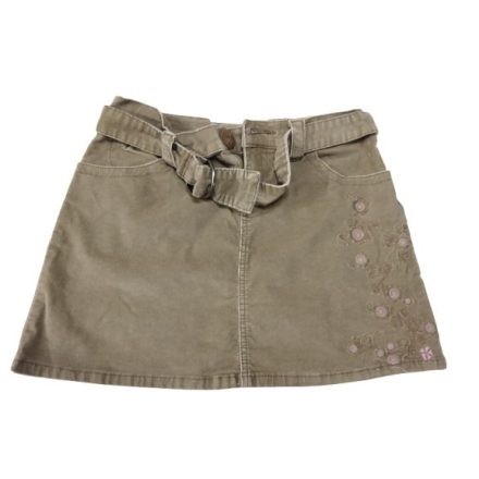 Női L-es drapp hímzett kord szoknya - Animal