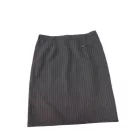 Női XXL-es szürke csíkos elegáns szoknya 