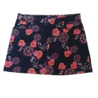 Női L-es fekete-narancs-pink mintás kord térdszoknya - Vila Clothes