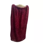 Női 44-es bordó mintás elegáns szoknya - DeVille