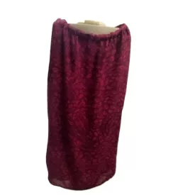 Női 44-es bordó mintás elegáns szoknya - DeVille