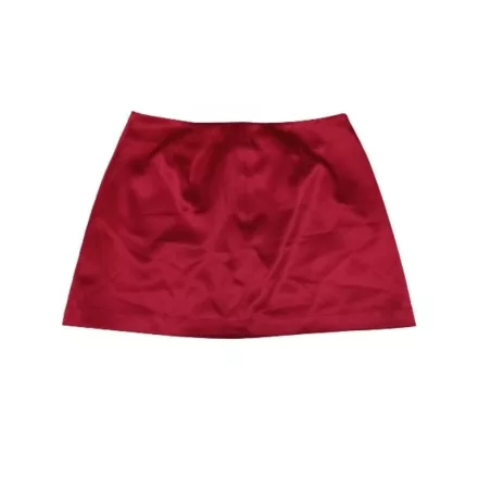 Női M-es piros selyem hatású miniszoknya - Forever21