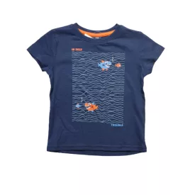 92-es kék halacskás póló - Kiki & Koko - ÚJ