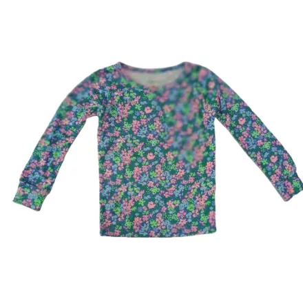 92-es kék-rózsaszín virágos pamutfelső - Carters