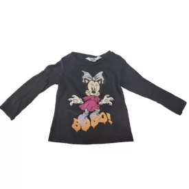   98-104-es sötétszürke Halloween pamutfelső - H&M - Minnie egér