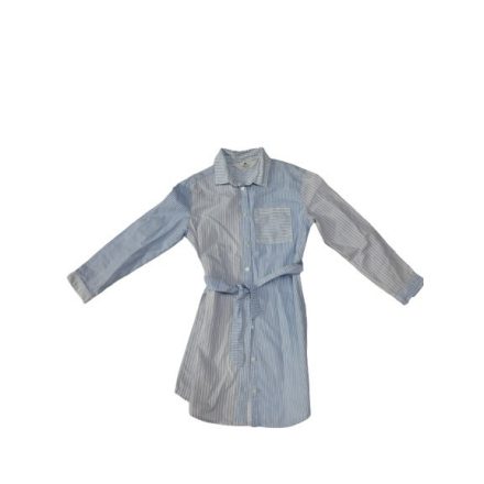 128-as kék-fehér csíkos vászon tunika, hosszított blúz - H&M