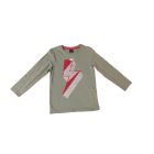 116-os khaki átfordítható flitteres villámos pamutfelső - Kiki & Koko - ÚJ