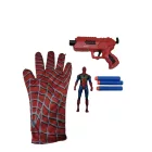 Pókember kesztyű (1 db), szivacstöltényes pisztoly, figura - Spiderman - ÚJ