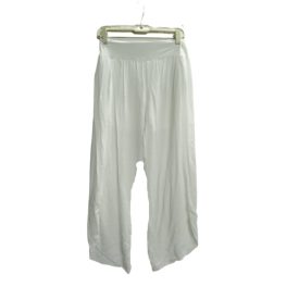  Női fehér laza nyári nadrág, jóganadrág, oldalt nyitott - Italy Moda - ÚJ