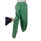 Női zöld zsebes vékony pamutnadrág - Made in Italy - ÚJ