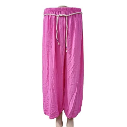 Női pink laza nyári nadrág (egyenes szárú, bőszárú) - Italy Moda - ÚJ