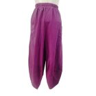 Női lila zsebes vékony pamutnadrág - Made in Italy - ÚJ