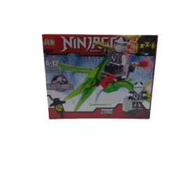   Dinós lego-kompatibilis építő játék Zane - Ninjago - ÚJ