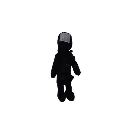 Fekete kabátos plüss figura, körmintával a mellkasán - Skibidi Toilets - Roblox - ÚJ