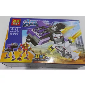   Lego-kompatibilis műanyag szuperhősös építőjáték, 39 db-os - Marvel hősök - ÚJ