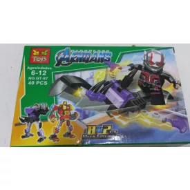   Lego-kompatibilis műanyag szuperhősös építőjáték, 40 db-os - Antman - ÚJ