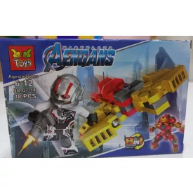   Lego-kompatibilis műanyag szuperhősös építőjáték, 38 db-os - Antman - ÚJ