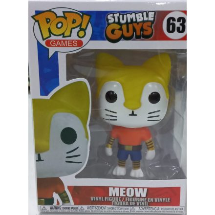 Sáraga műanyag figura - Meow - Stumble Guys - ÚJ