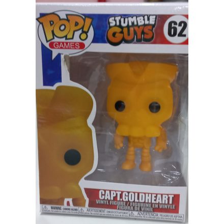 Sárga műanyag figura - Capt. Goldheart - Stumble Guys - ÚJ