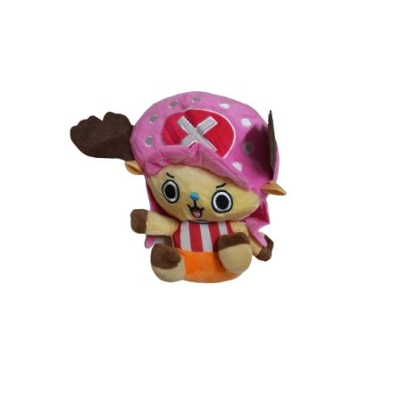 Rózsaszín kalapos plüss anime figura - Chopper - One Piece - ÚJ