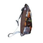 Barna virágos nagyméretű testtáska - Chenson - ÚJ