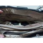 Fekete műbőr füles női táska, ridikül - ÚJ