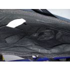 Fekete műbőr rojtos női táska, ridikül - ÚJ