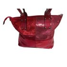 Piros csillogó műbőr női táska, kézitáska, ridikül - ÚJ