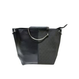 Fekete műbőr női táska, ridikül szett, 2 db-os - ÚJ