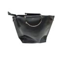 Fekete műbőr női táska, ridikül szett, 2 db-os - ÚJ