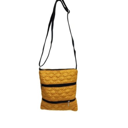 Sárga steppelt női táska, válltáska, crossbody - ÚJ