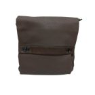 Barna csatos női műbőr táska, oldaltáska vállpánttal - ÚJ